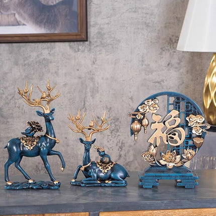 Entrance TV Cabinet Living Room Decoration Decoration Sika Deer Creative Home Accessories