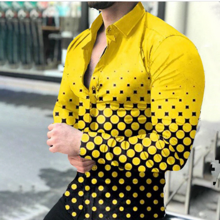 Men's Long Sleeve Shirt Plus Size