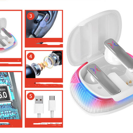 Hall Flashing Low-latency Wireless Gaming Headset