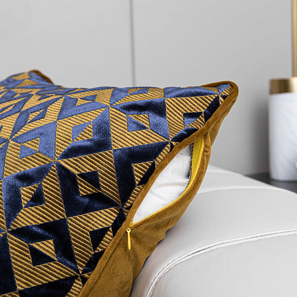 Geometric Jacquard Flannelette Sofa Cushion