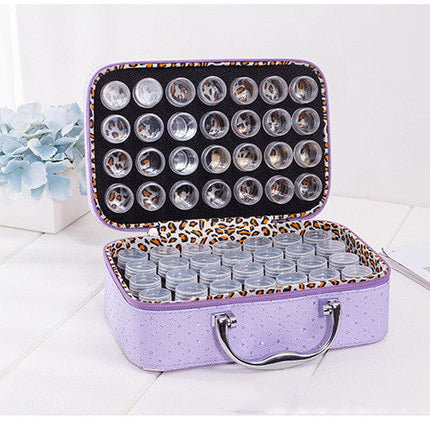 Novel With Bottle 56 Grid Diamond Painting Sub-diamond Bag Storage Bottle Carrying Case Suitcase
