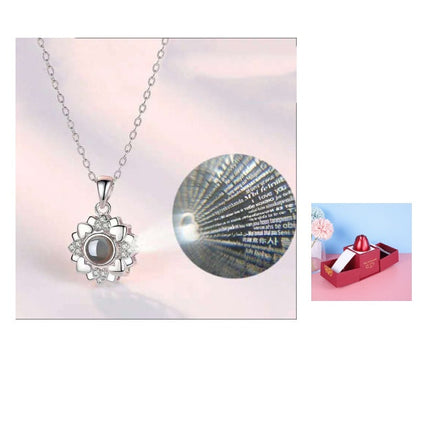 Hot Valentine's Day Gifts Metal Rose Jewelry Gift Box Necklace For Wedding Girlfriend Necklace Gifts