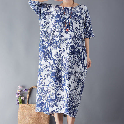 Women's Commoner Literary Retro Plus Size Dress
