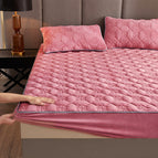 Red Bean Paste / 90x200cm Single Fitted Sheet
