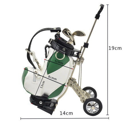 Golf bag pen holder decorations