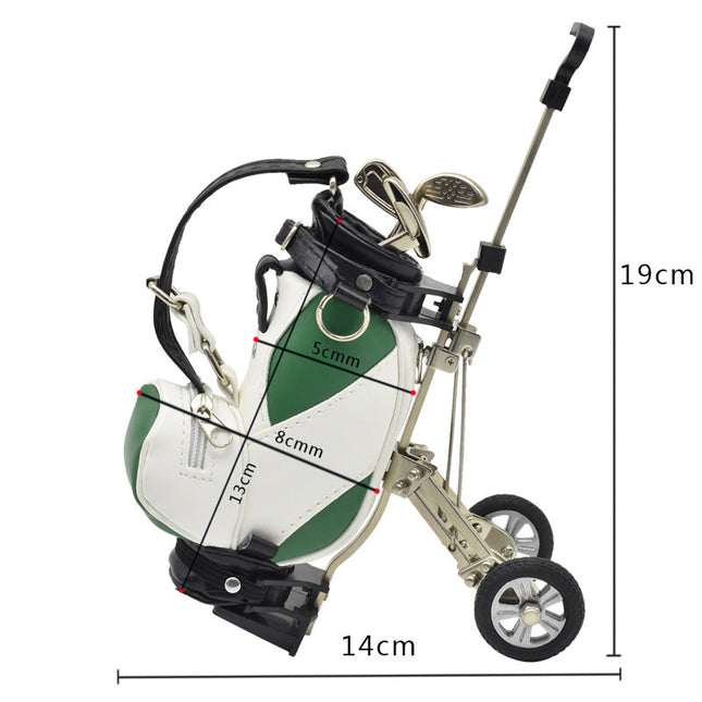 Golf bag pen holder decorations