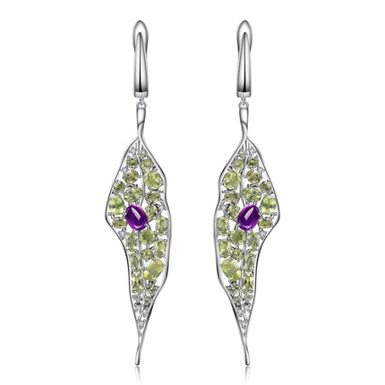Jewelry Design 925 Silver Personalized Jewelry Ring Amethyst Peridot