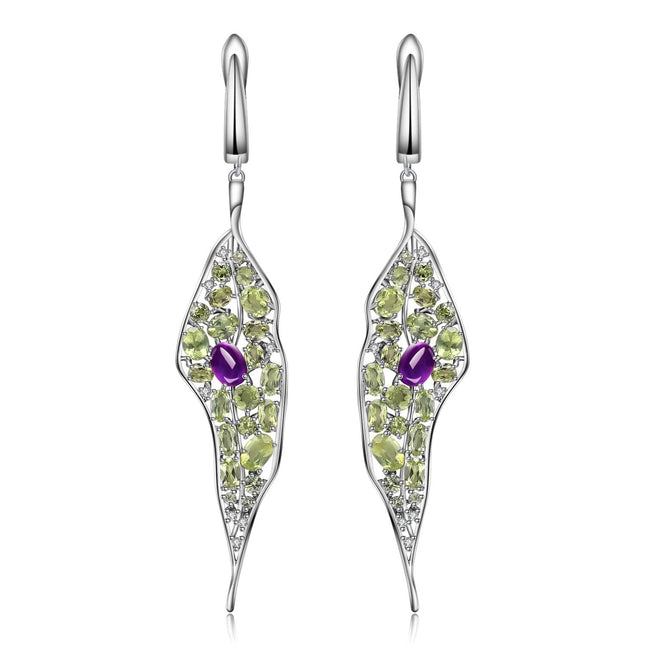 Jewelry Design 925 Silver Personalized Jewelry Ring Amethyst Peridot
