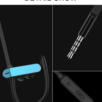 Compatible With  Earphone PTM TS27 Sport Running Anti Drop Headset Ear Hook Stereo Earbuds With Mic Headphone For Phone  Xiaomi Universal