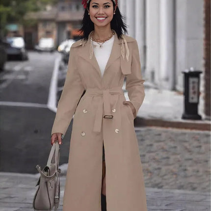 New Black Plaid Fall Winter Coat Fashion Casual For Women