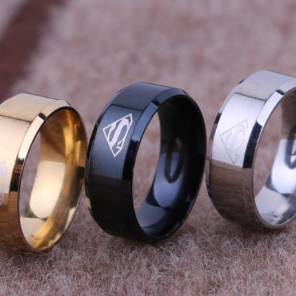 Fashion Titanium Steel Ring 316L Stainless Steel S Shape Men's Ring