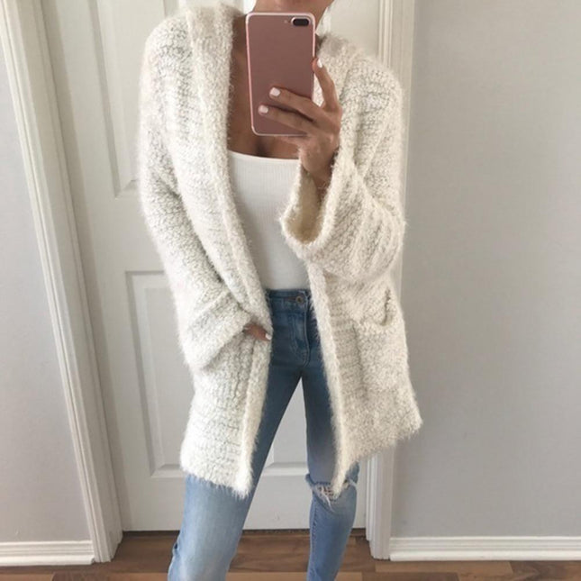 Plus size candy color plush long sleeves