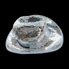 Silver / Cowboy Hat Small Glass Piece / One size