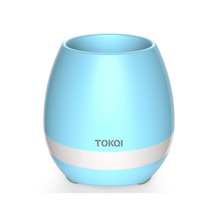 Touch-sensitive music vase desktop audio