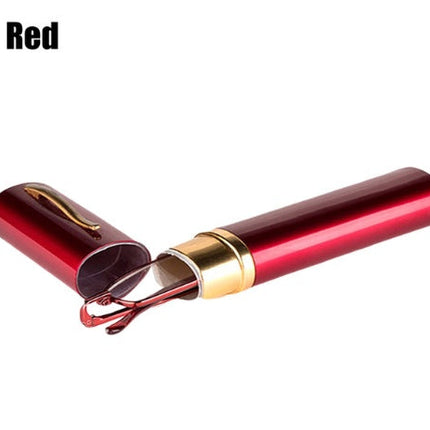 Pen holder reading glasses metal spring foot glasses pen holder portable old glasses