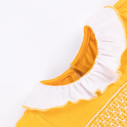 Children's skirt princess dress with puff sleeves