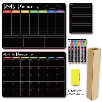 Calendar Magnetic White-board Wall Sticker Learning Schedule Refridgerator Magnets Message Board