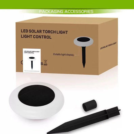 RGB round colorful solar lawn lights