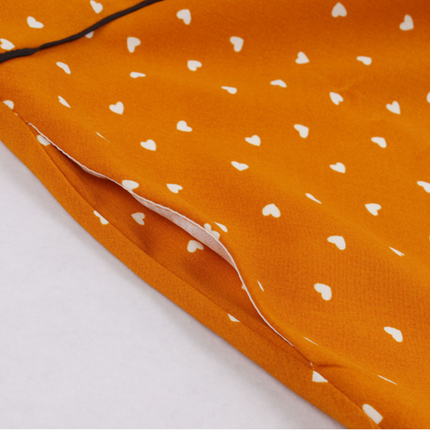 Polka Dot Hit Color Plus Size Women's Short Sleeve Dress