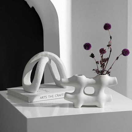 Simple Modern Creative Ceramic Vase Decoration Living Room Flower Arrangement