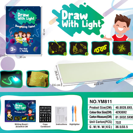 Fluorescent Painting Board, Luminous Board, Children's Luminous 3D Painting Writing Board