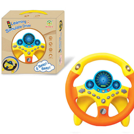 Sound and light  toy simulation steering wheel