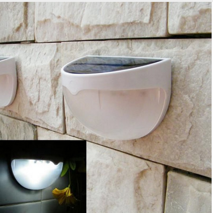 Solar semicircular wall light