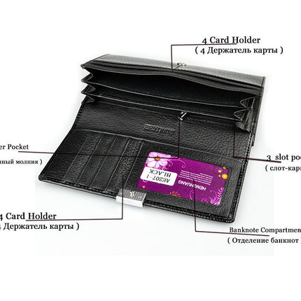 Women's leather wallet coin purse