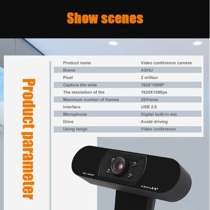 HDWeb Camera with Built-in HD Microphone