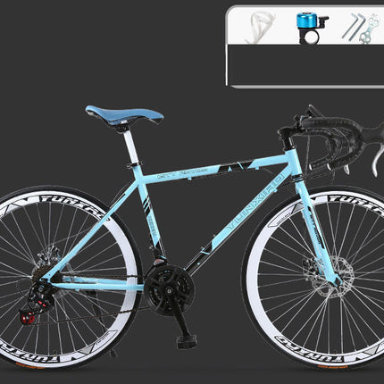 Road Race Variable Speed Solid Tire Double Disc Brake Bicycle