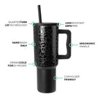Black Leopard Print / 40oz