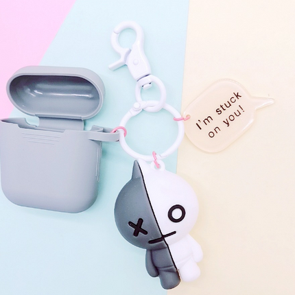 Compatible with Apple, Bulletproof Boys Keychain AirPods Cover