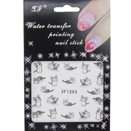 1 Sheet Cat Nail Art Sticker