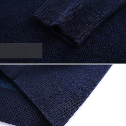 Men's Jacquard Loose Plus Size Wool Sweater