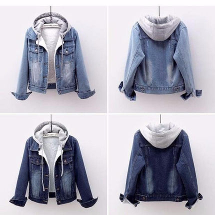 Winter denim cotton coat