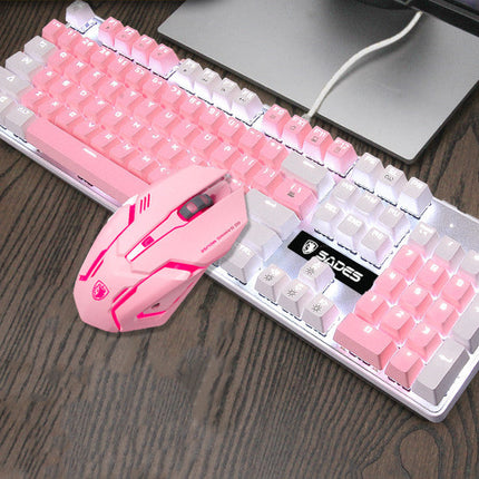Mechanical keyboard and mouse set