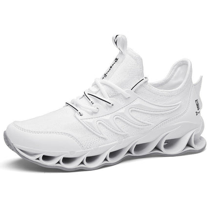 Shock-absorbing running shoes