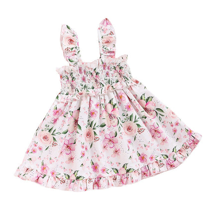 New European And American Baby Girl's Broken Lace Suspender Dress