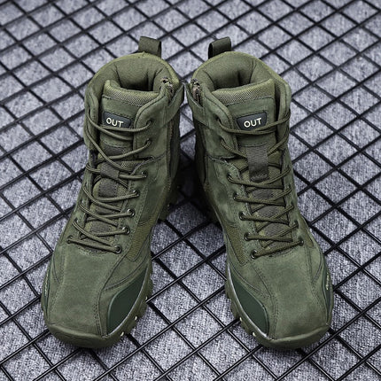 Mountaineering Work Shoes High-Top Lace-Up Mid-Tube Martin Boots