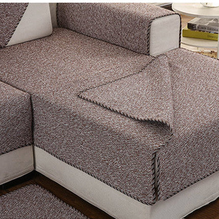 Sofa Cushion Fabric Cushion Autumn And Winter Four Seasons Simplicity Modern Non-slip Cotton Sofa Cover