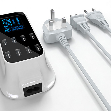 40W8usb digital display charger