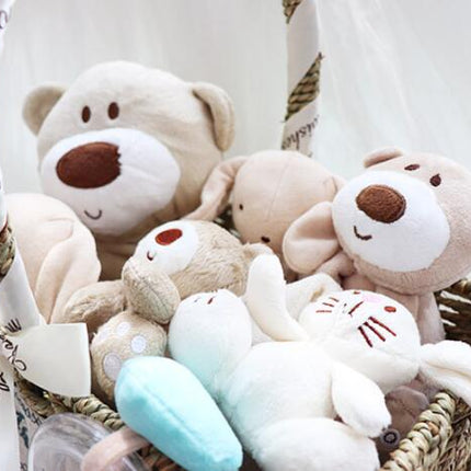Newborn Baby Color Cotton Toy Set Gift Box