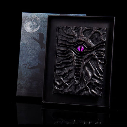 Notebook Embossed Magic Retro Hand Tent Dark Kraft Paper