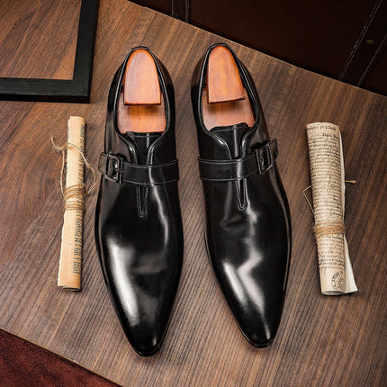 Men's Leather Penny Business Casual Shoes