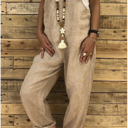 Loose suspender jumpsuit plus size overalls