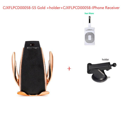 S5 Car Wireless Charging Mobile Phone Bracket