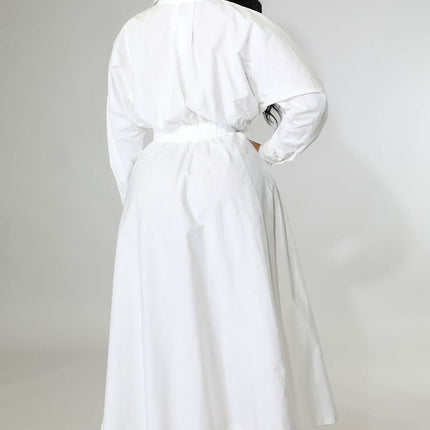 Casual Long Sleeve Plus Size Women's Shirt