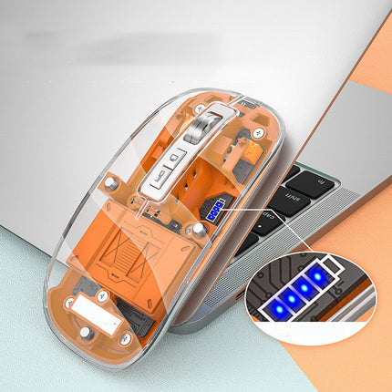 Transparent Wireless Bluetooth Mouse Rechargeable