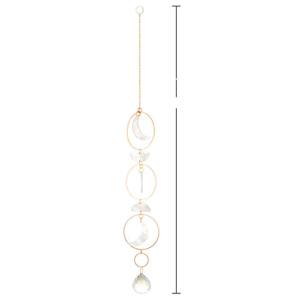 Fashion Garden Crystal Hanging Star Moon