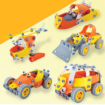 DIY Disassembly And Assembly Of Screws And Soft Building Blocks